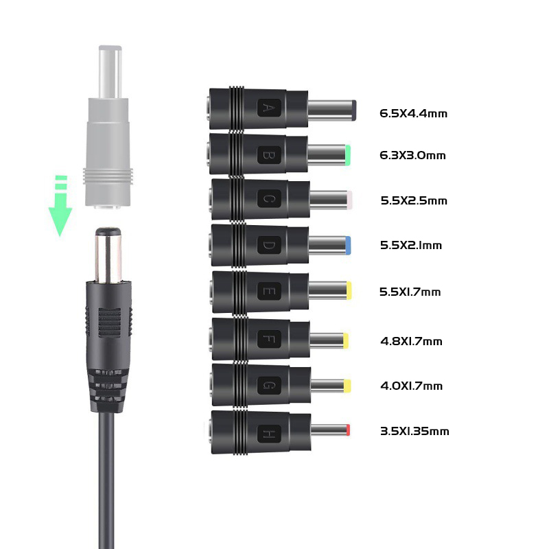 Universel usb c pd  to 12v strømforsyningsadapterkabel type c til  dc 5.5 x 2.1mm jackstik til wi-fi-router mini-blæserhøjttaler