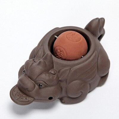 PINNY dzielni żołnierze fioletowy gliny herbaty zwierzęta domowe są chińskie akcesoria robić herbaty Kung Fu smak herbaty zestaw HandmadeTea ceremonii dekoracje: Jasno szary