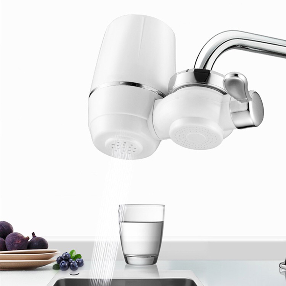 Faucet Water Purifier, Tap Ceramic Filter Direct Drinking Kitchen Household Purifier Filter