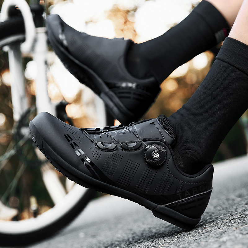 Men No Locking Mountain Bike Shoes Without Cleats Road Bicycle Speed Non Cleat Cycling Shoes Sneaker Flat Pedal Mtb