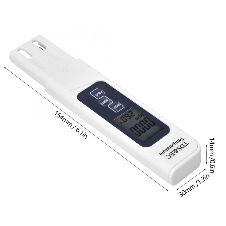 Water test pen conductivity meter Multifunction Portable Digital TDS Temperature EC Meter Electrical Conductivity Tester