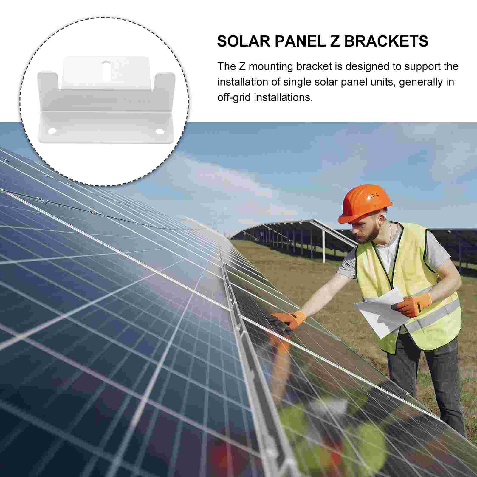 4 Sets Solar Panel Z Brackets Solar Panel Mounting Brackets Solar Panel Brackets