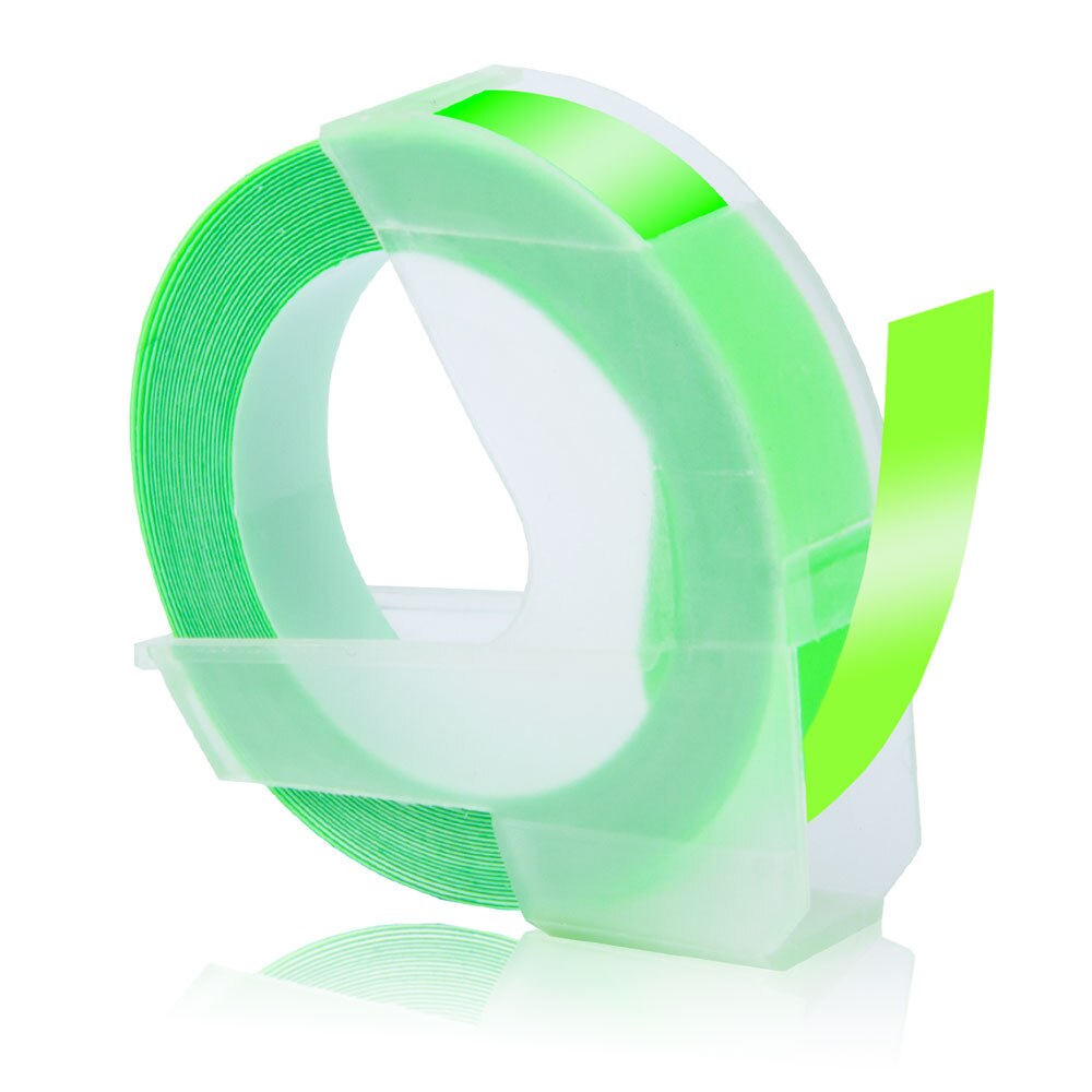 Topcolor kompatybilny Dymo 3D taśmy etykietowe tłoczenie etykiety dla Dymo drukarka do etykiet drukarka wstążka maszyna do etykietowania 1610 Motex E101: Fluo Green