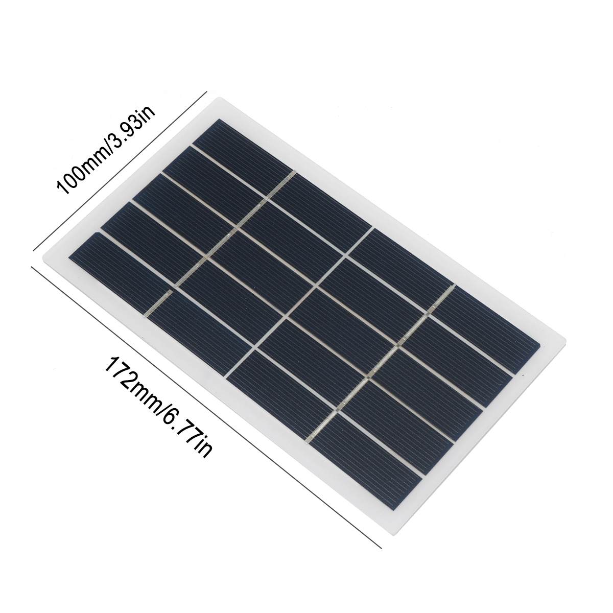 5W 10W 5V Portable DC Solar Panel Polysilicon Fast Charger Outdoor Climbing Travel Emergency Power DIY Solar Charger