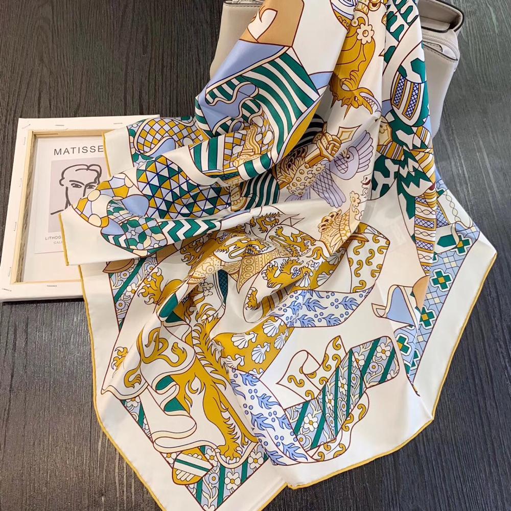 Silk Twill Scarf in Chester