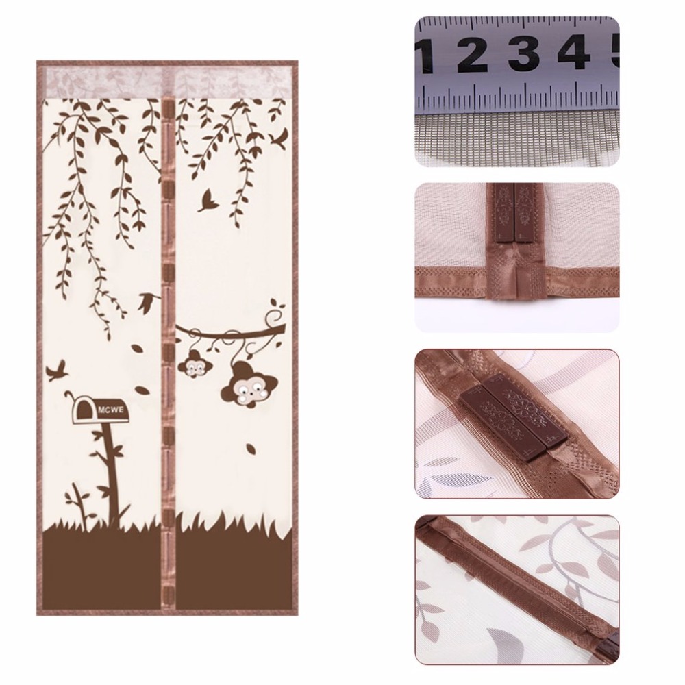 Magnetic Mesh Screen Door Mosquito Net Curtain Keep Bugs Out & Fresh Air in Rotecting from Insects Works Great for Pets