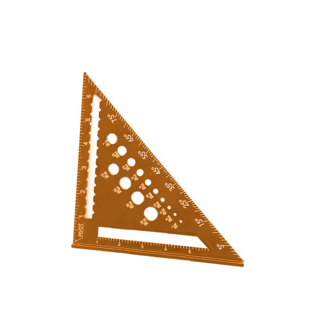 Règle triangulaire en alliage de 7 pouces, outil de mesure d'infraction, outils de charpentier, MeaccelerAngle, vitesse, calcul carré, outils de travail,