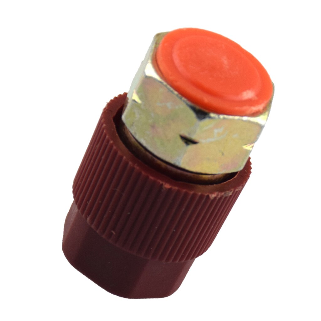 2pcs High & Low AC Port Adapter Retrofits R12 Port to R134a Quick Disconnect