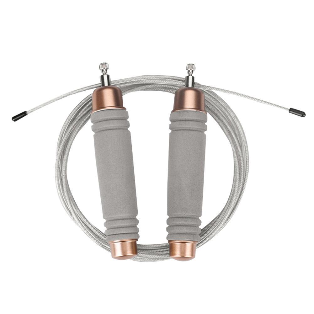 Steel Wire Heavy Speed Skipping Jump Rope Adults Gym Fitness Weight Loss Tool Fitness Equipment Accessories: Grey