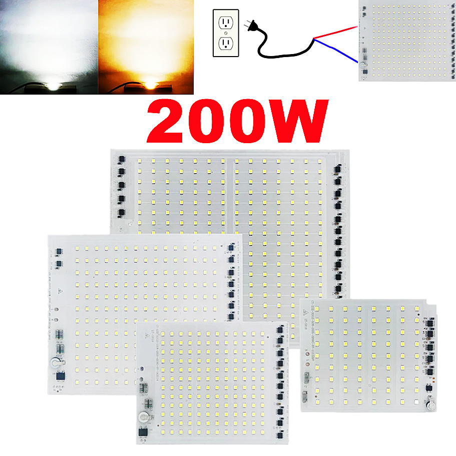 ledet-brikkematrise smd 2835 høy lumen 220v ledet kolbe 10w 20w 30w 50w til belysningstilbehør søkelyset flomlyspære lyskilde