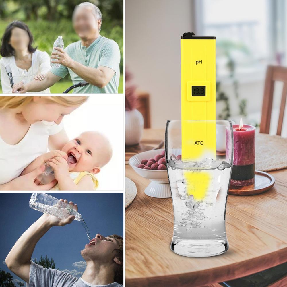 Digitale PH Meter Lcd-scherm Digitale Water PH Tester Meter met ATC Drinkwater Hydrocultuur Aquaria Zwembaden Spa