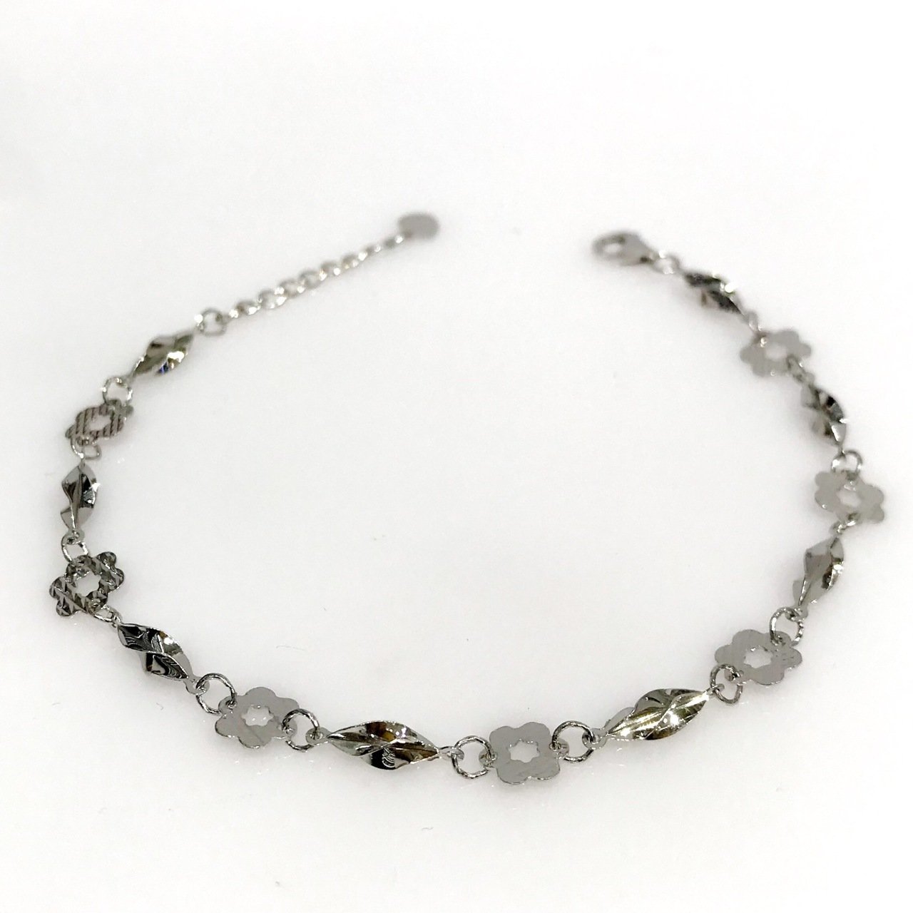 Sterling Leicht lässig leuchtend Silber- importiert Armband