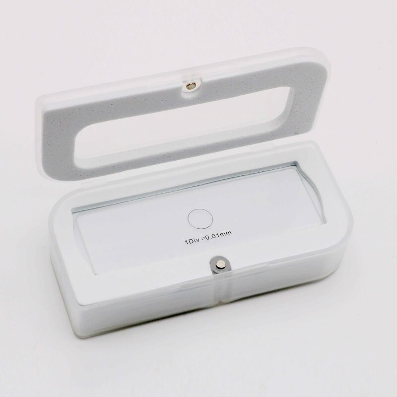 DIV=0.01mm Stage Micrometer Graticules Microscope Stage Micrometer Calibration Slide