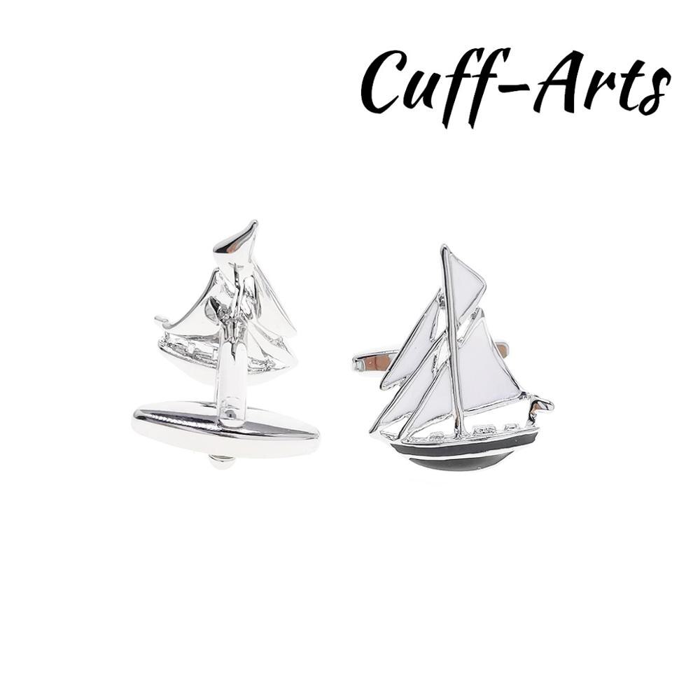 Neue Und Segeln Schiff Manschettenknöpfe Stil für Männer Zubehör durch Cuffarts C10635