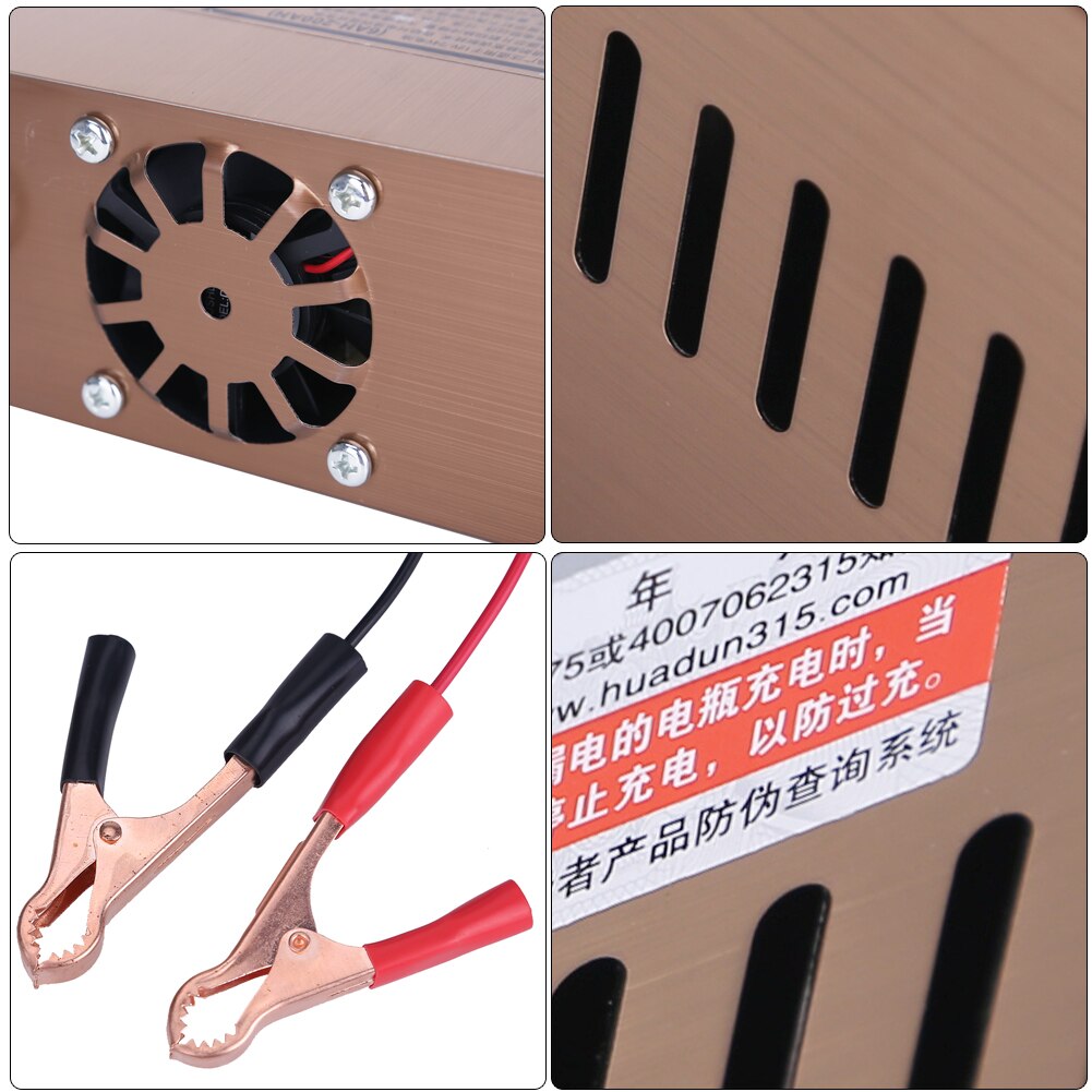 100Ah Full Automatic Motorcycle Battery Charger For Car Battery Smart Power Charging 12v 24v 110v 220v