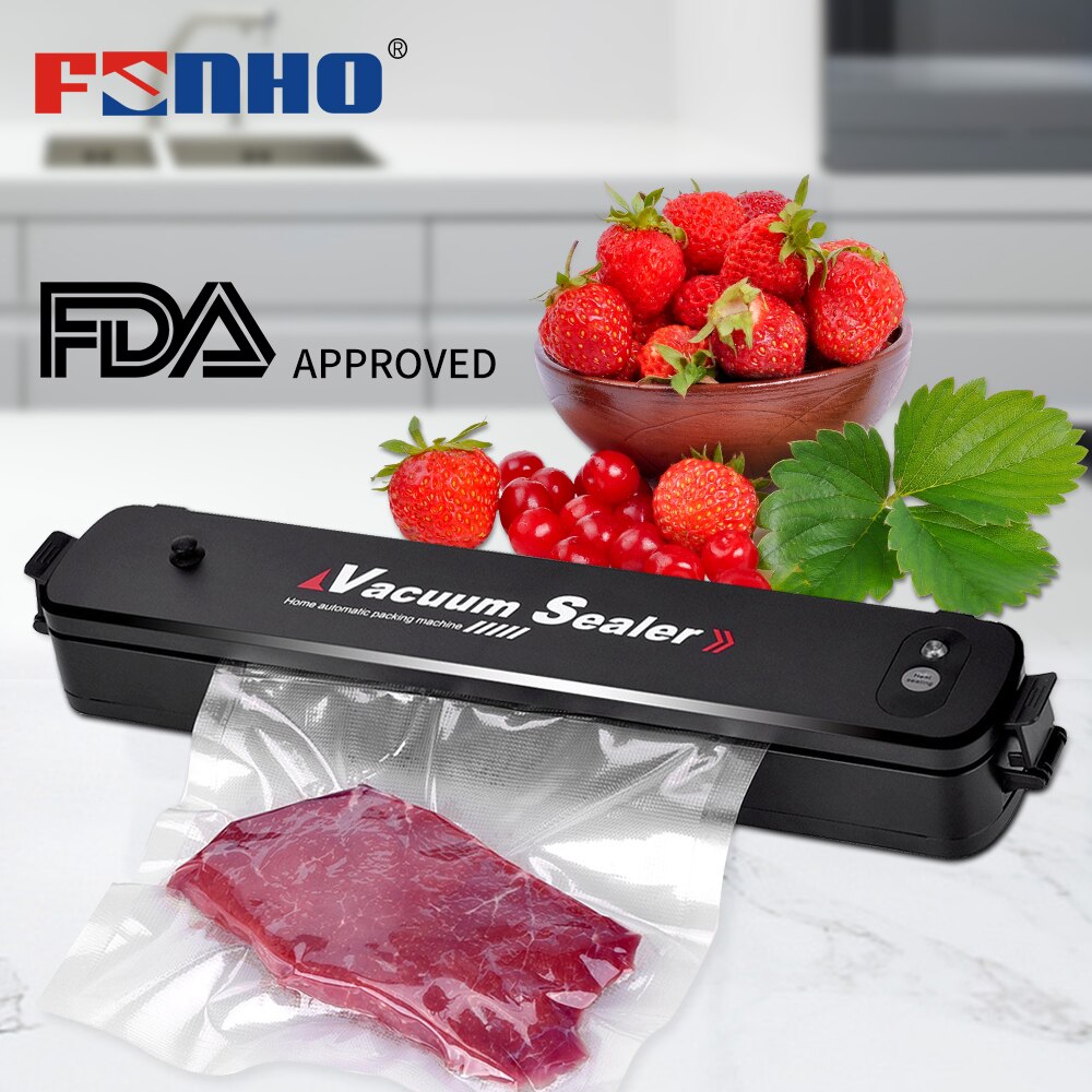 Funho Food Vacuum Sealer Machine Voor Voedsel Saver Met 15 Pcs Zakken Thuis Elektrische Automatische Vacuüm Sealer Verpakking Machine