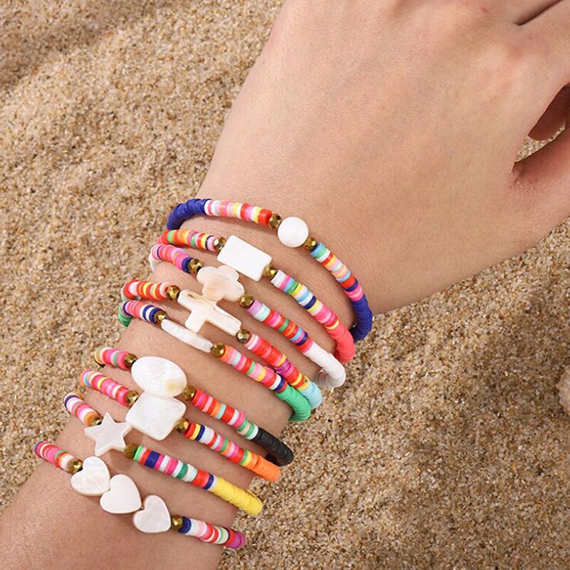 Afrikanske perle perle halskæde kvinder mænd boheme farverig ler heishi choker halskæder boho handamde smykker