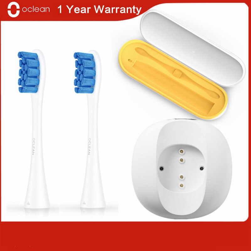 Original oclean caso de viagem caixa 2-em-1 design escova de dentes elétrica base de carregamento pw01 substituição cabeça da escova para oclean x/z1: Marrom
