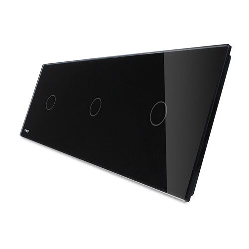 Livolo Luxe White Pearl Crystal Glass,222Mm * 80Mm, Eu Standaard, triple Glas Panel Voor Livolo Schakelaar, VL-C7-C1/C1/C1-11: Blake