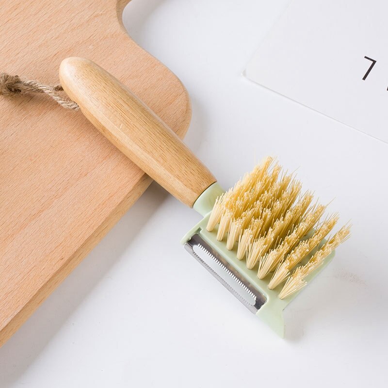 2Pcs Scrub Brush Dish Scrubber Sink Stainless Steel Grater,Stiff Bristles,for Shoes Kitchen Pot Dish Vegetables Clean