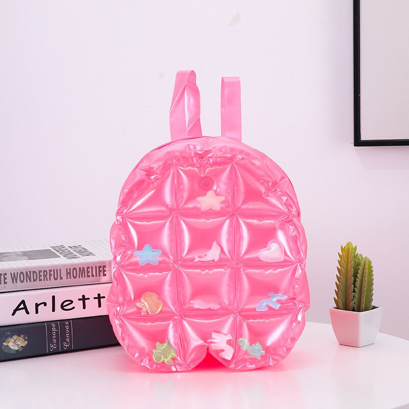 LXFZQ PVC School Bags For Girls Kids Bag Children Bag Inflatable Kids Backpack Beach Backpack School Mochila Escolar: fen se