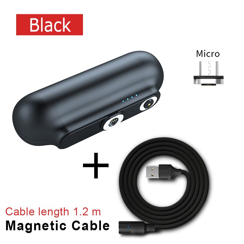 Banco de energía magnético para iPhone 12, Mini cargador de 2600mAh, batería externa magnética portátil de emergencia para Xiaomi: T2