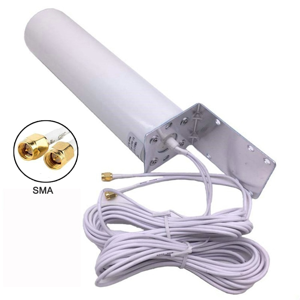 3G 4G LTE Outdoor Antenna High Gain 12DBi Mimo Antenna Dual head Enhanced Receive with 5m Cable for Huawei ZTE 3G 4G Router