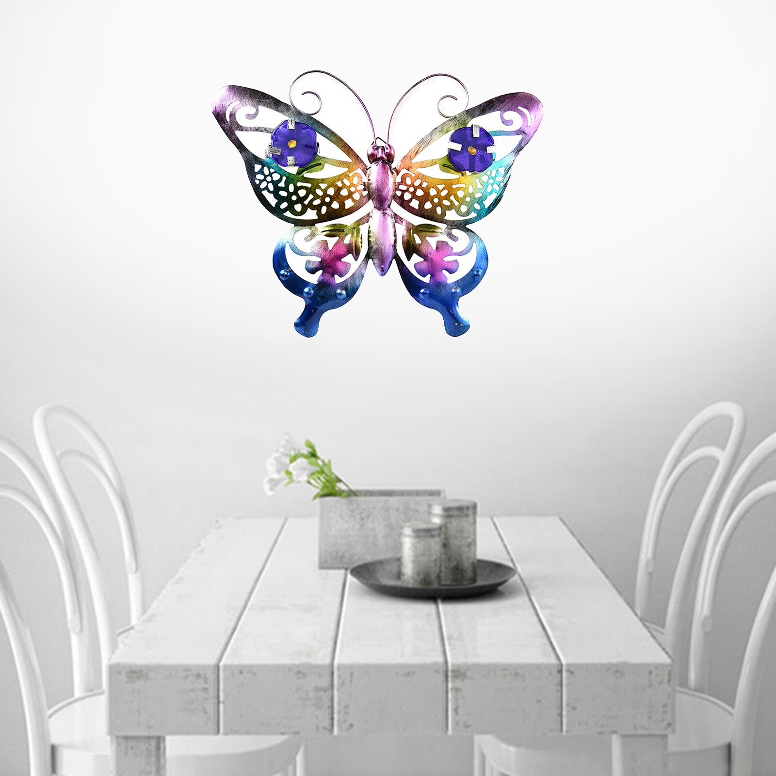 Metal Butterfly Wall Decor, Metal Wall Art Butterfly Decorations ing for Patio, Fence, Garden, Yard, Outdoor