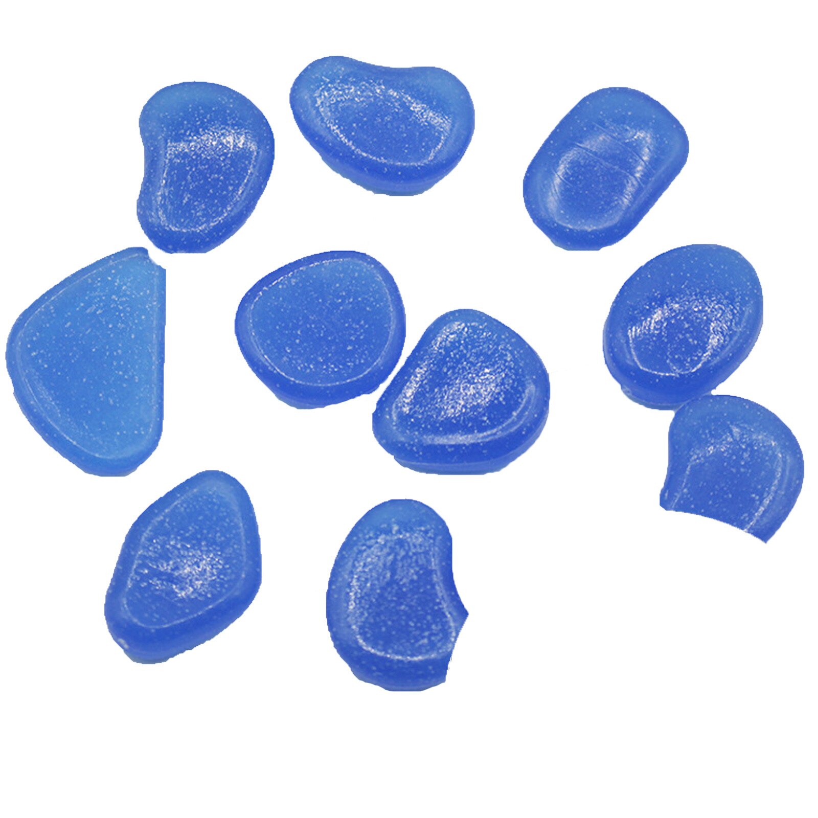 Diy Decorative Luminous Stones Garden Pebbles Glow Stones Rocks For Walkways Garden Path Patio Lawn 50/100pcs Garden Decoration: 100pcs / Blue
