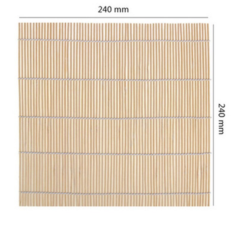 Sushi værktøj bambus rullemåtte japansk diy risrulle kyllingrulle håndmager køkken sushi maker værktøj bambus rullemåtte: G210427