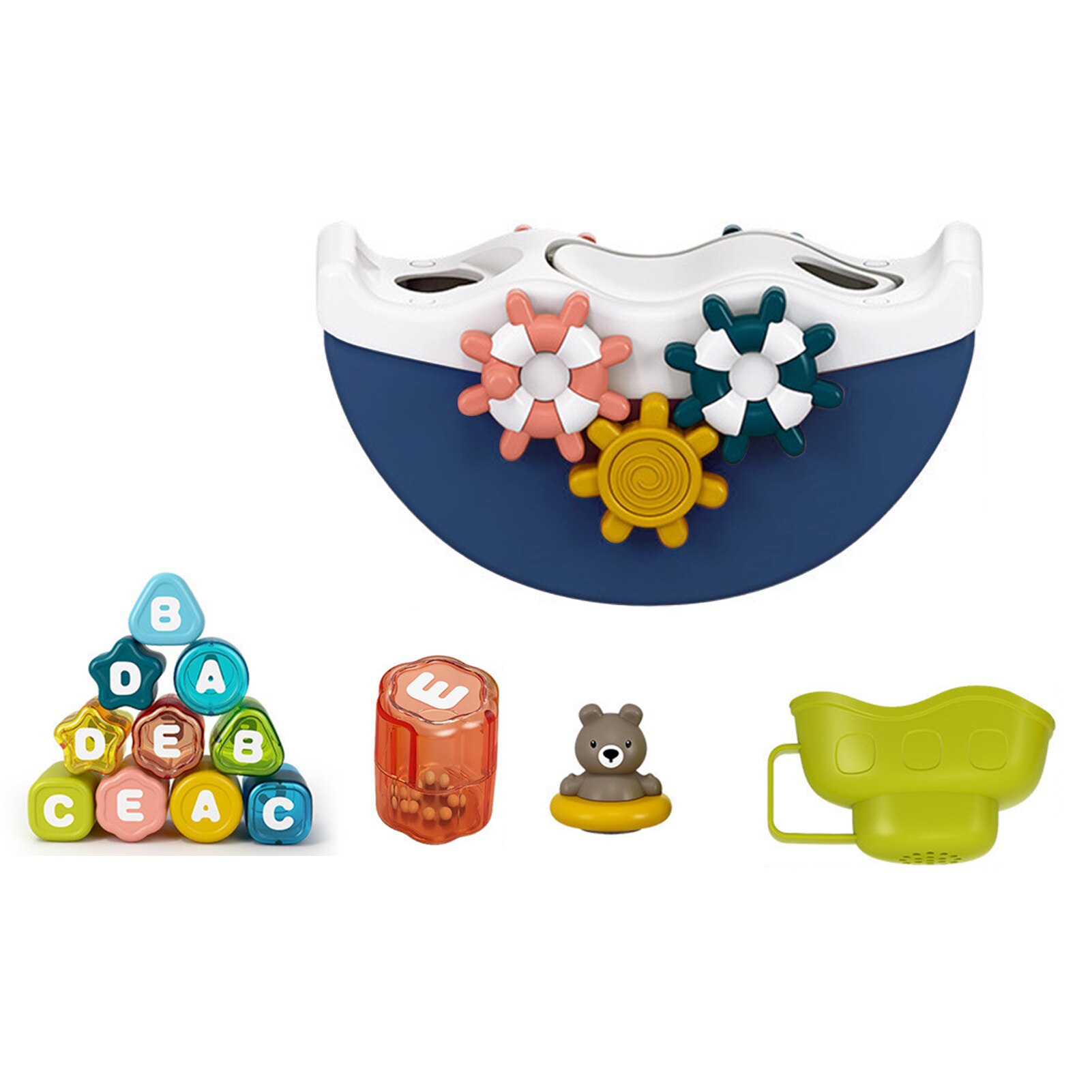 Kinderen Bad Water Spelen Speelgoed Bad Boot Speelgoed Kleur Erkenning Water Fun Speelgoed Baby Baby Early Education Badkamer Strand: Blue