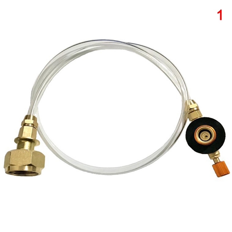 Outdoor Gasfornuis Propaan Refill Adapter Platte Cilinder Tank Coupler Voor Camping Joint Kan Zelfsluitende Anti-Corrosie FP8: 1
