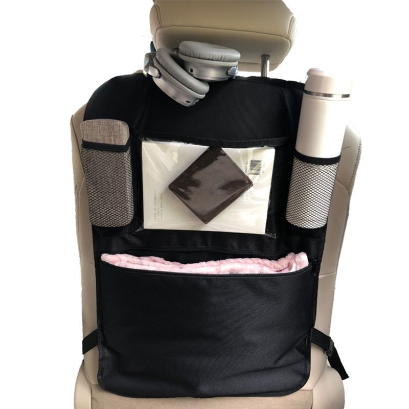 600D Oxford Doek Auto Back Seat Organizer Voorstoel Opslag Kids Pocket Bag Auto Reizen Kick Mat