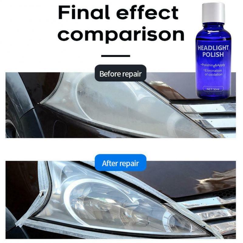 10ML/30ML Auto Scheinwerfer Flüssigkeit Reparatur Mittel Keramik Mantel Super Hydrophoben Glas Polieren Beschichtung Flüssigkeit Reparatur Werkzeug