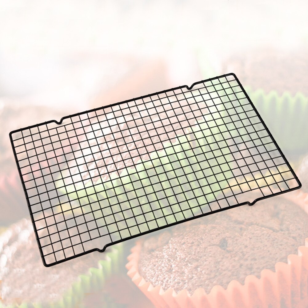 Carbon Carbon Steel Cake Cooling Rack Wire Grid Cool Rack Metal BBQ Cake Cooling Shelf Safe Oven Kitchen Baking Tools