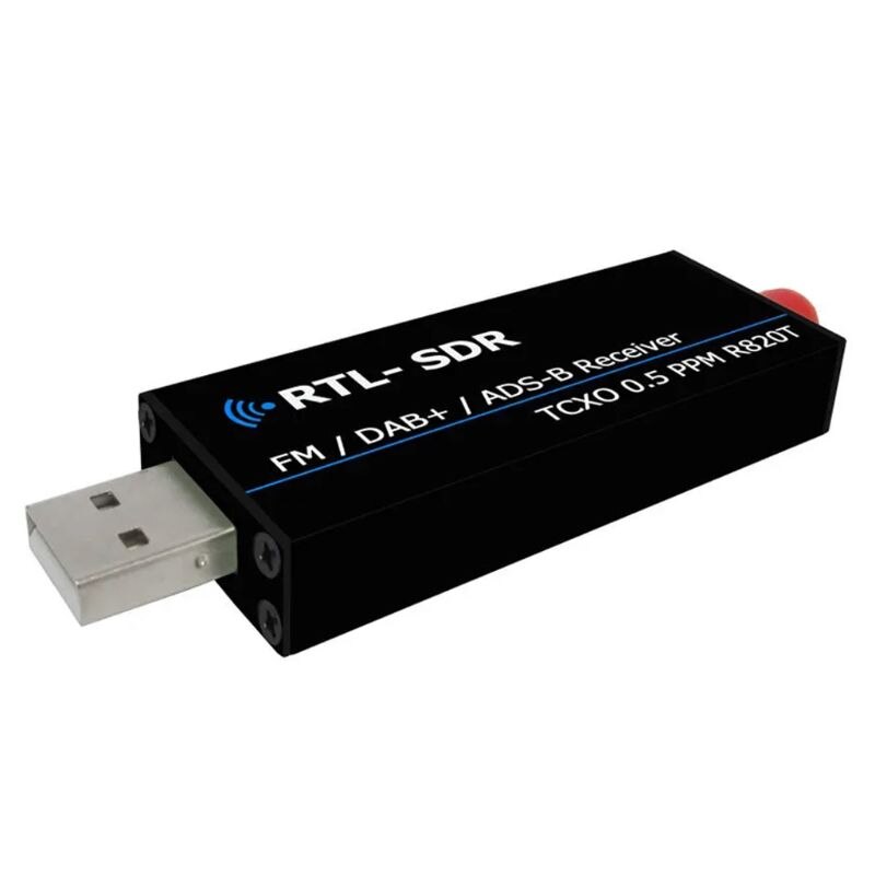 1 takım siyah RTL2832u RTL SDR kablosuz radyo alıcısı USB RTL-SDR Dongle anten