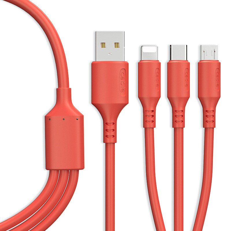 Kabel USB 3w1 robić iphone'a szybka ładowarka kabel ładujący robić telefonu z systemem android typ c xiaomi huawei Samsung ładowarka robić ipada