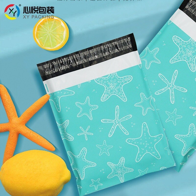 100pcsLarge express bag thickened plastic waterproof logistics packaging bag cyan package transportation bag