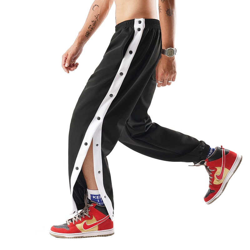 Sommer knap sweatpants mænd sportstøj baggy bukser herre jogger løse afslappede bukser