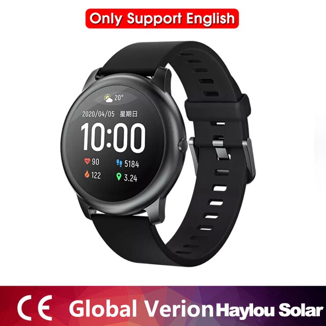 Original xiaomi haylou solar smart ur sport armbånd puls søvn monitor fitness tracker til ios android: Global version