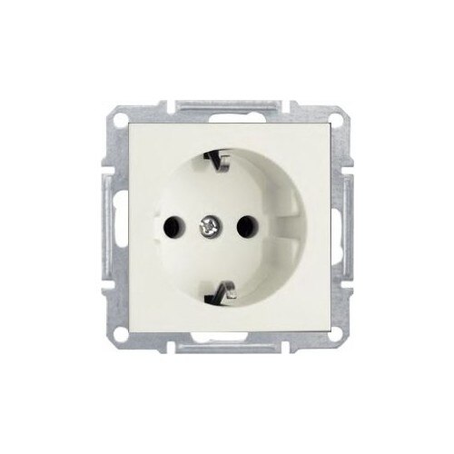 Ovivo Grano White Grounded Outlet Framed