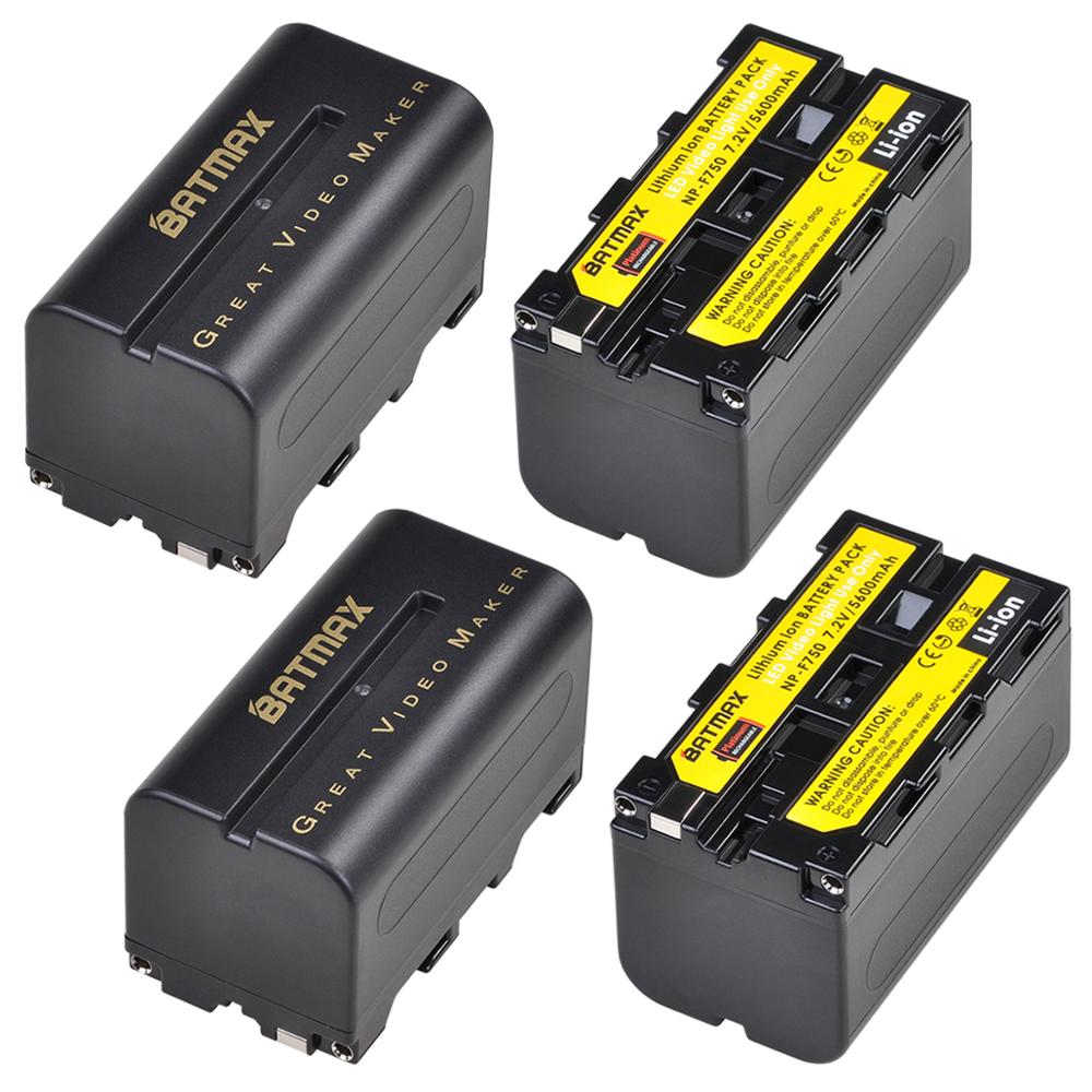 4Pc 5200mAh NP-F750 NP-F770 Li-ion batterie + LCD double chargeur USB pour Yongnuo YN300 III YN-300 III caméra Photo LED lumière vidéo