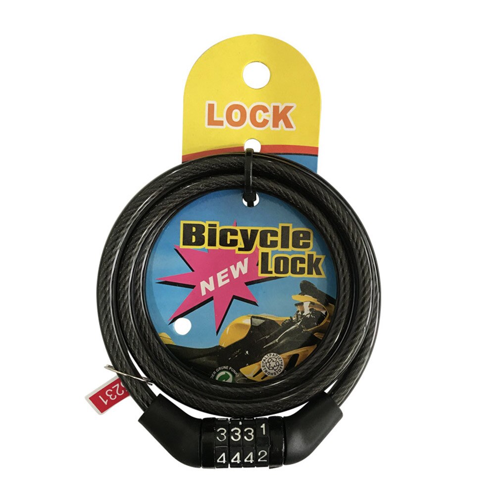 Chaîne Antivol Vélo serrure voiture électrique cinq chiffres Code Lock