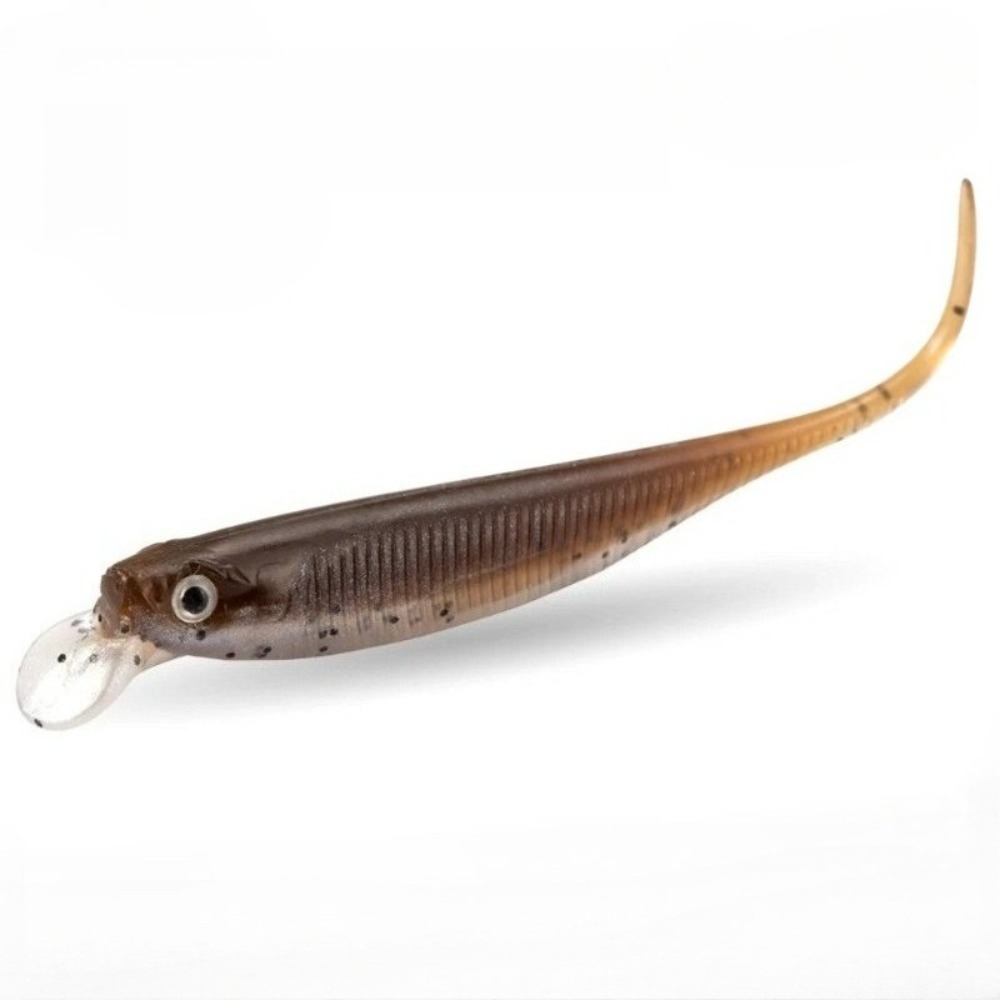 6PCS Fishing 80mm/ 2.5g Crankbait Soft Lure - Dual Color Lipped Swimbait | Slow Sinking Wobble Action