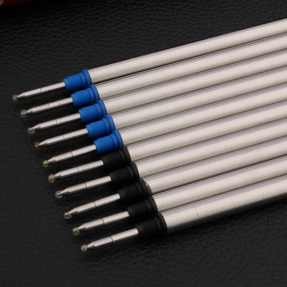 5Pc Office Rotate Twist Type 0.5MM Metal Rollerball Pen Refills Business Office School Supplies Writing