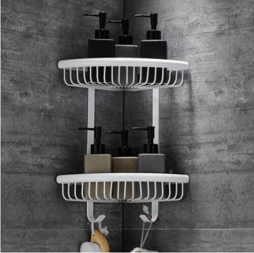 Badkamer Accessoires Set, Witte Vierkante Papier Houder, Handdoek Bar, Zeep Mand, Handdoekenrek, hoekplank, Haak, Badkamer Hardware Set