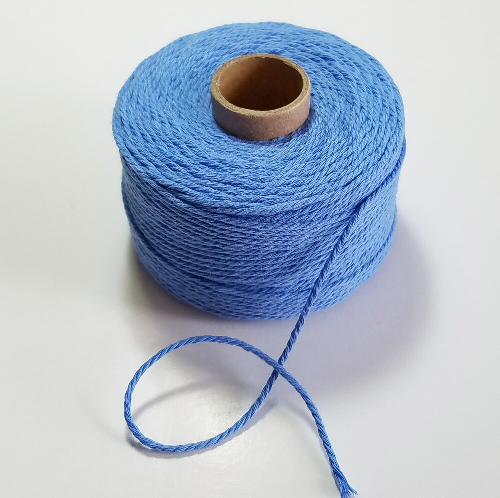 Cuerda colorida 100% de algodón, 80 m/rollo de hilo de macramé, hilo para , embalaje, , decoración de boda, accesorio DIY