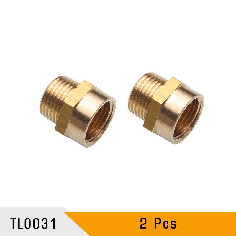 1/2” G Thread (BSP) Female to 1/2” NPT Male Connector BSP to NPT Adapter 1/2 Inch Industrial Metal Brass G Thread to Fittings: 2pcs