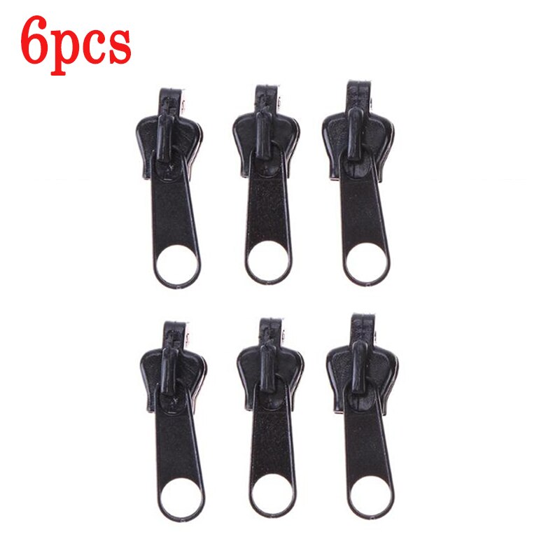 12/6Pcs Universal Instant Fix Zipper Repair Kit Replacement Zip Slider Teeth Rescue Zippers Sewing Clothes: 6PCS2