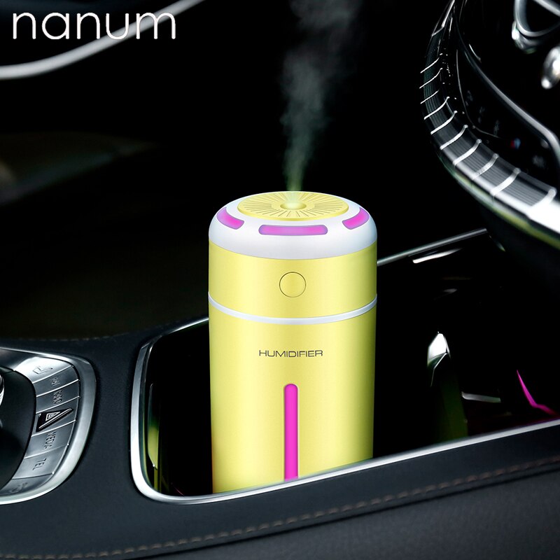 Mini farverig lys luftfugter æterisk olie diffusor aroma lampe førte natlys usb ultralyd fogger bil luftfrisker